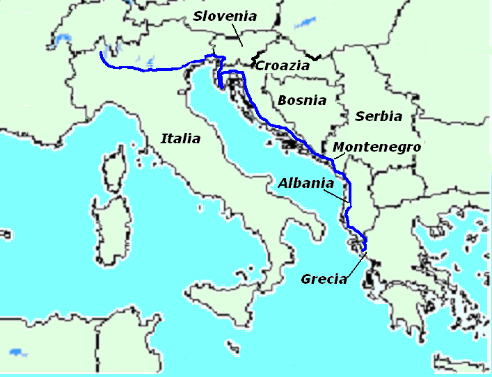 Cartina Italia grecia
